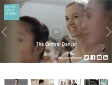 Tablet Screenshot of centralschoolofballet.co.uk